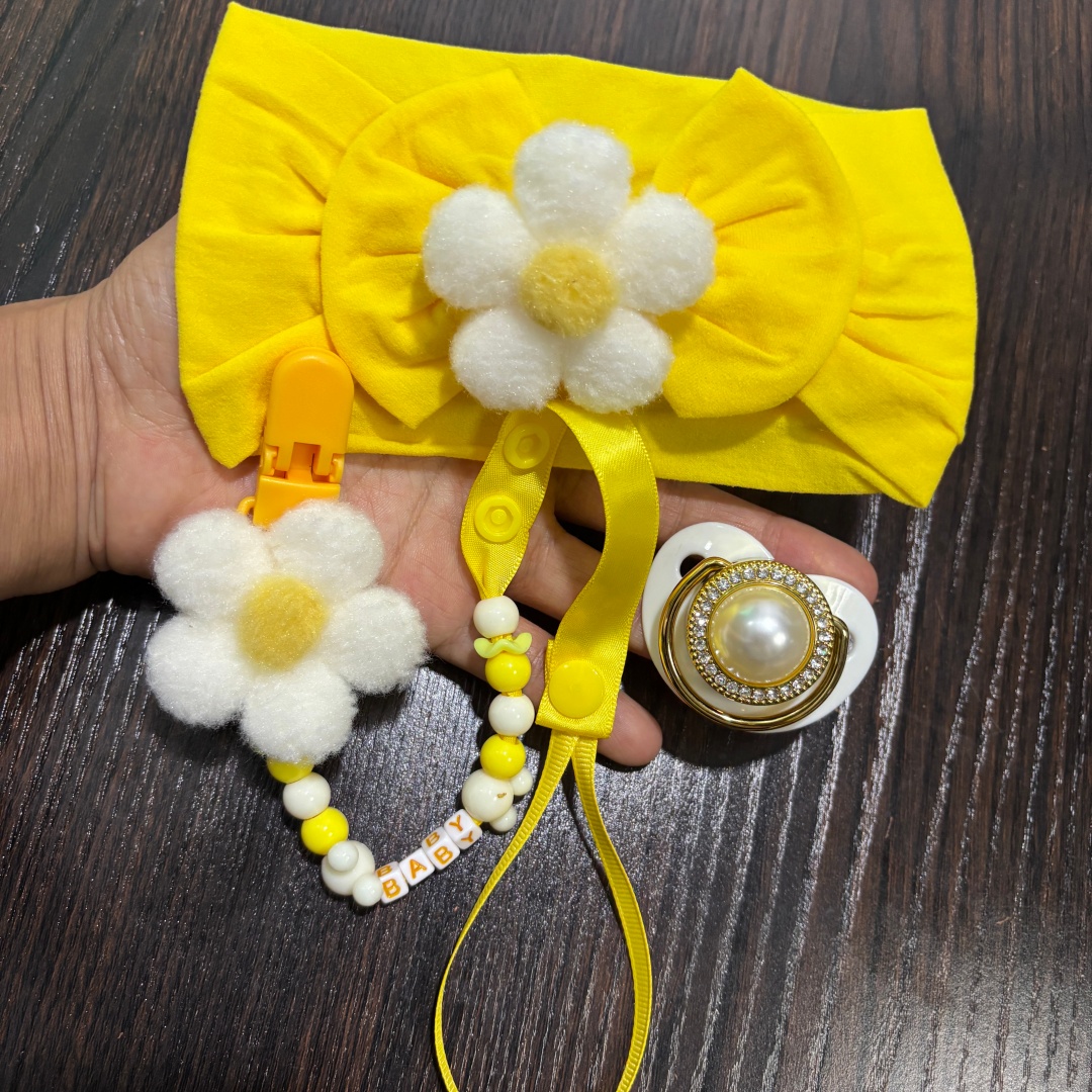 Baby Food Pacifier - Baby hairband Soft Simulated Nipple Infant
