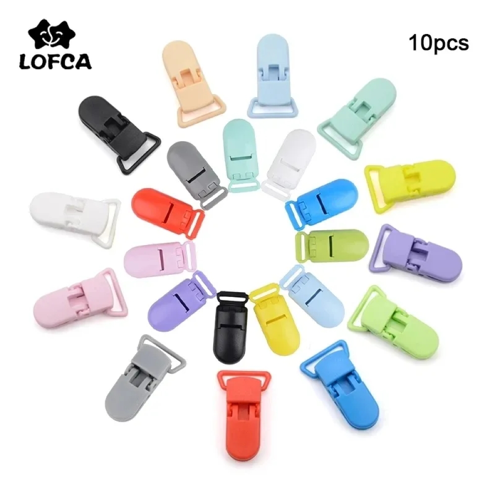 Baby Food Pacifier - LOFCA 10pcs Baby Pacifier Clips 15/20mm