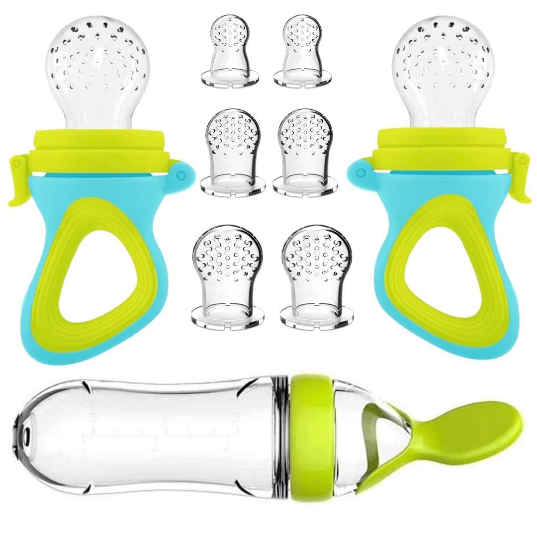 Baby Food Zone - Squeezing Feeding Bottle Cup Silicone Newborn