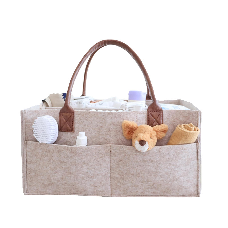 Baby Food Organizer - Baby Felt Storage Nursery Organizer Basket