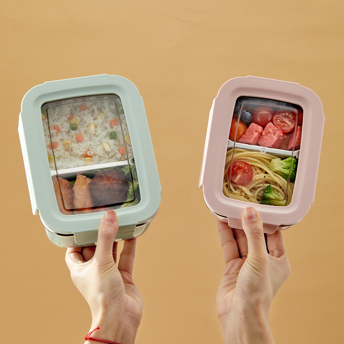 Baby Food Organizer - Microwave 304 Stainless Steel Compartment Lunch