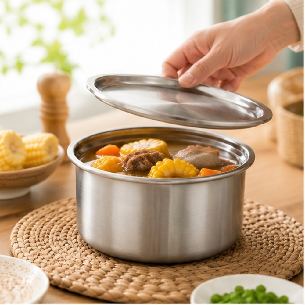Baby Food Dessert - 304 Stainless Steel Ramekin with Lid