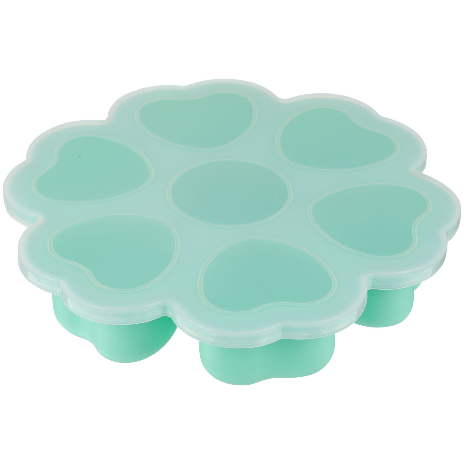 Baby Food Dessert - Heart Shaped Silicone Food Storage Box