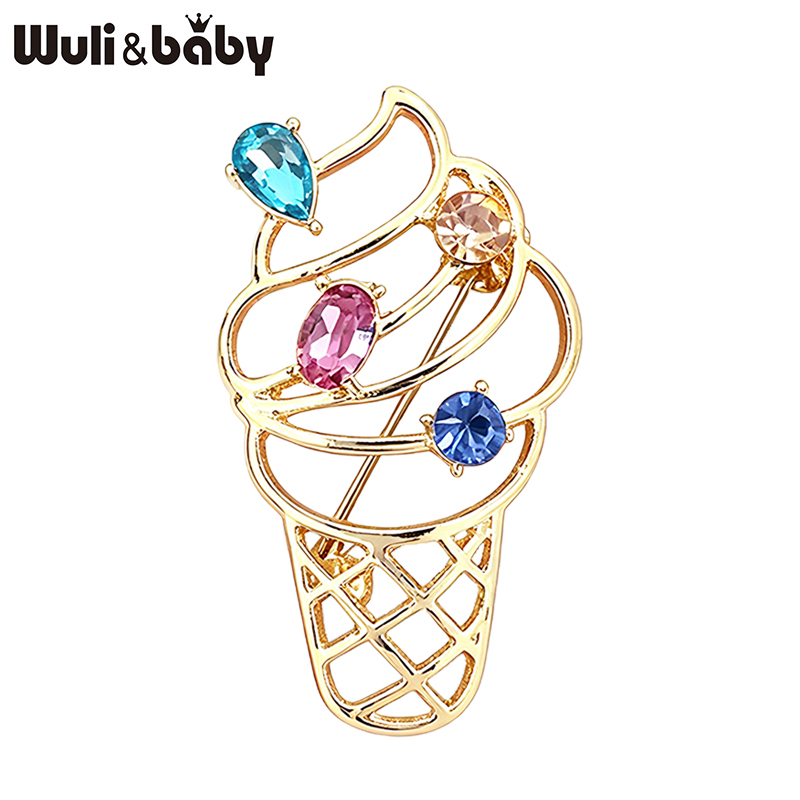 Baby Food Dessert - Wuli&baby Cute Ice Cream Cone Brooches