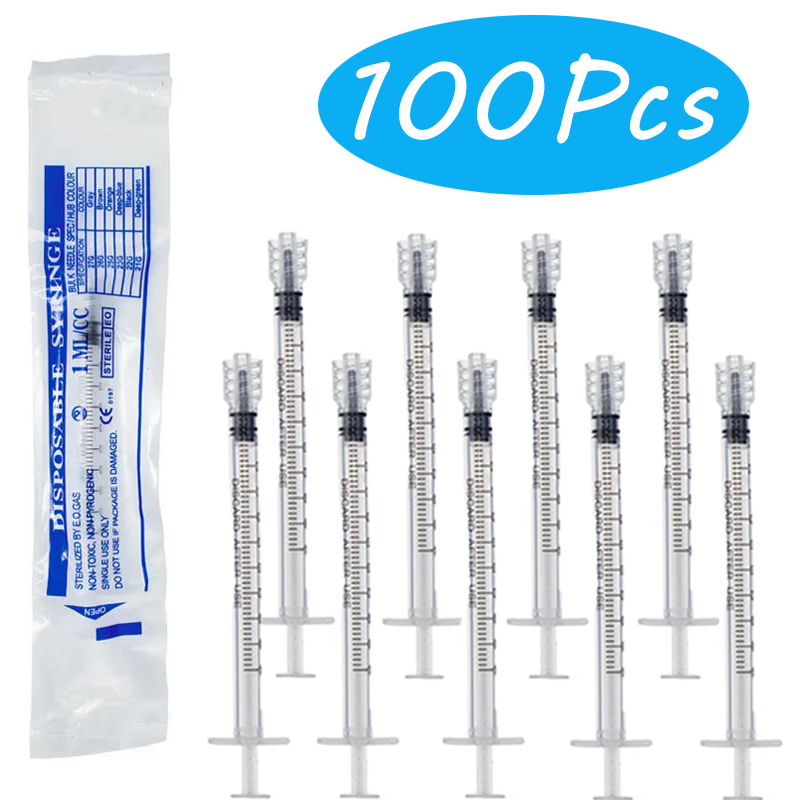 Baby Food Allergy Rash - 100Pcs 1ml/1cc Luer Lock Syringe Sterile