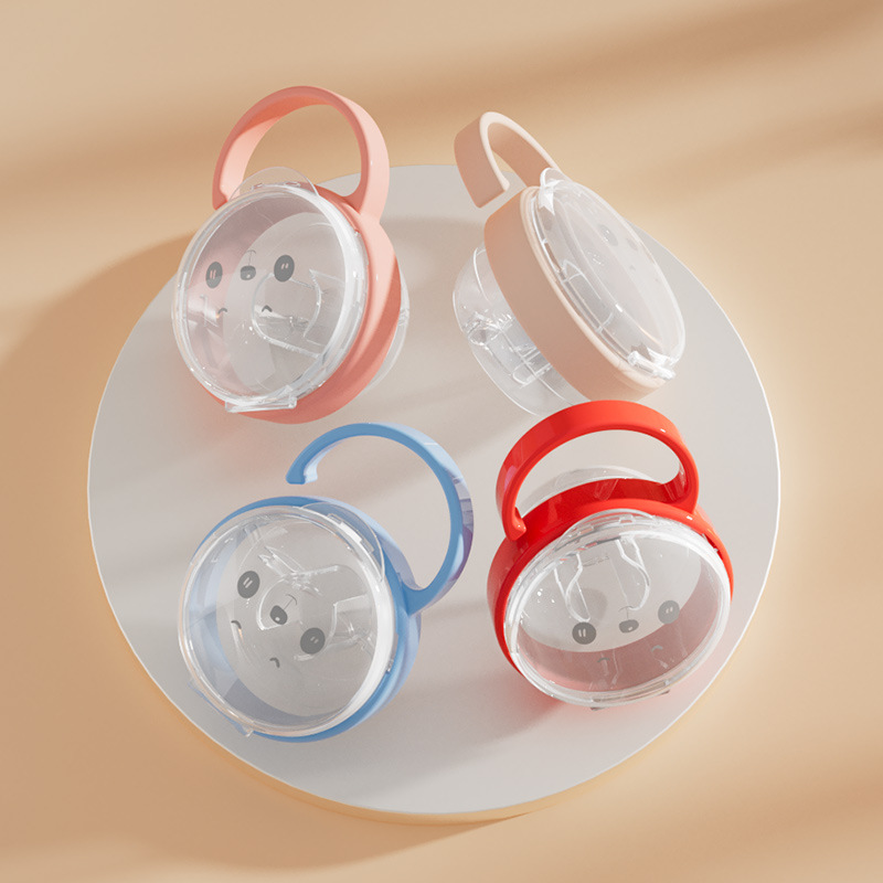Baby Food Pacifier - New Baby Pacifier Clear Dustproof Case,