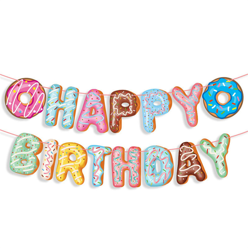 Cute Donut Happy Birthday Part - Baby Food Dessert review and price