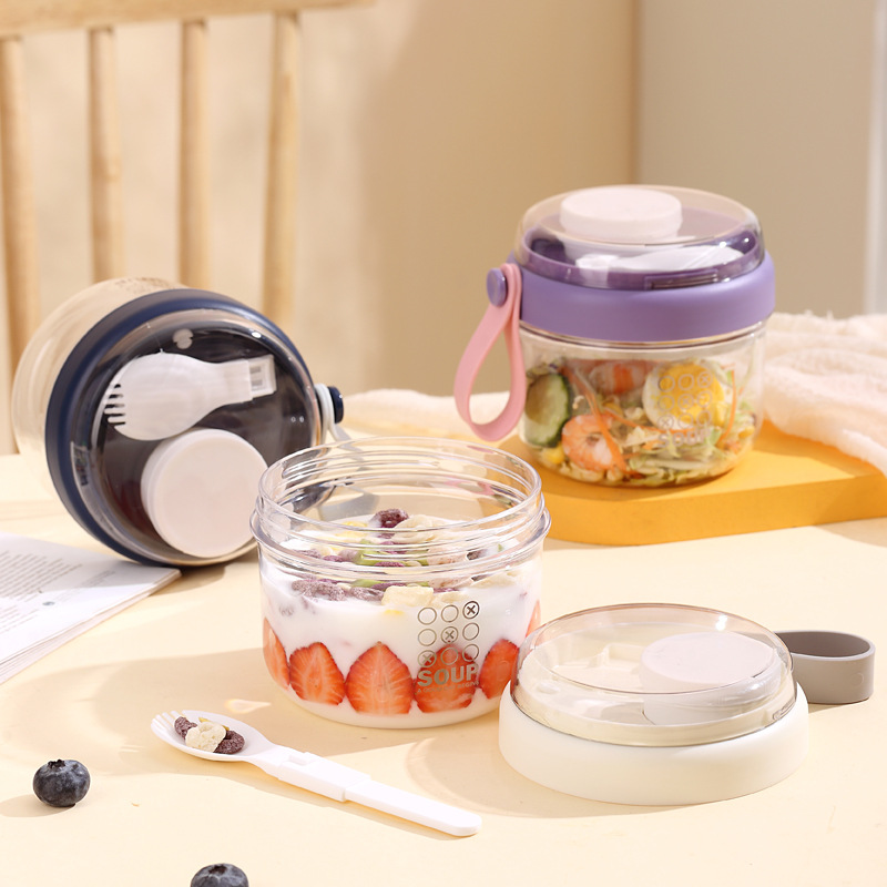 Salad Cup Double Layer Oatmeal - Baby Food Organizer review and price