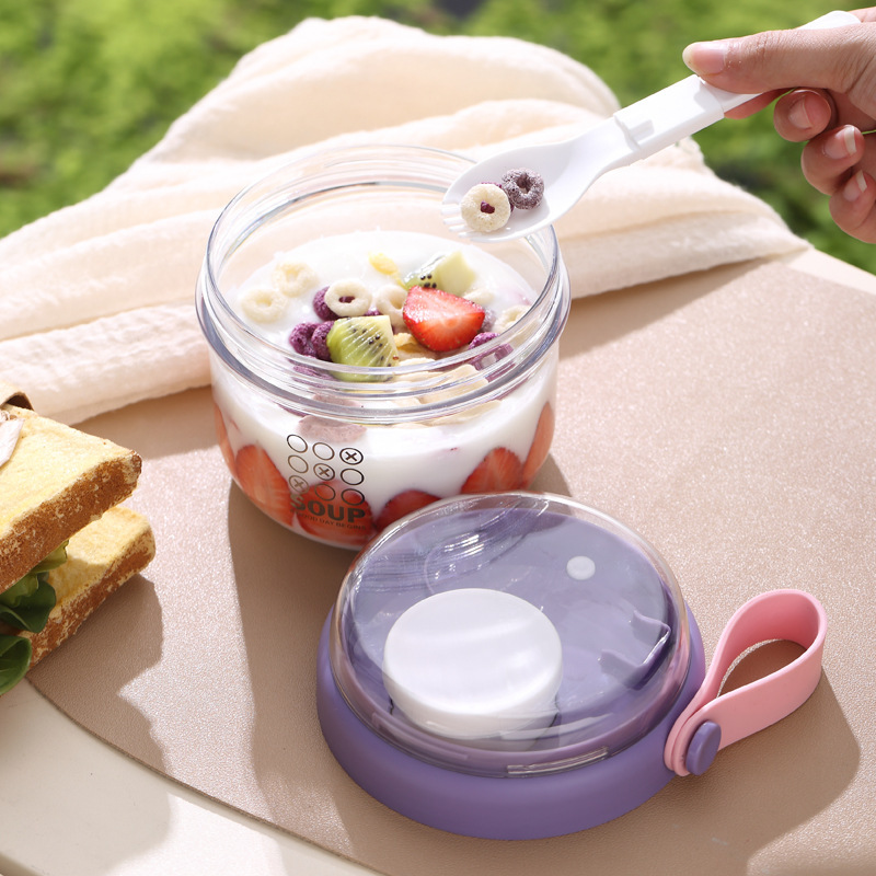 Salad Cup Double Layer Oatmeal - Baby Food Organizer review and price