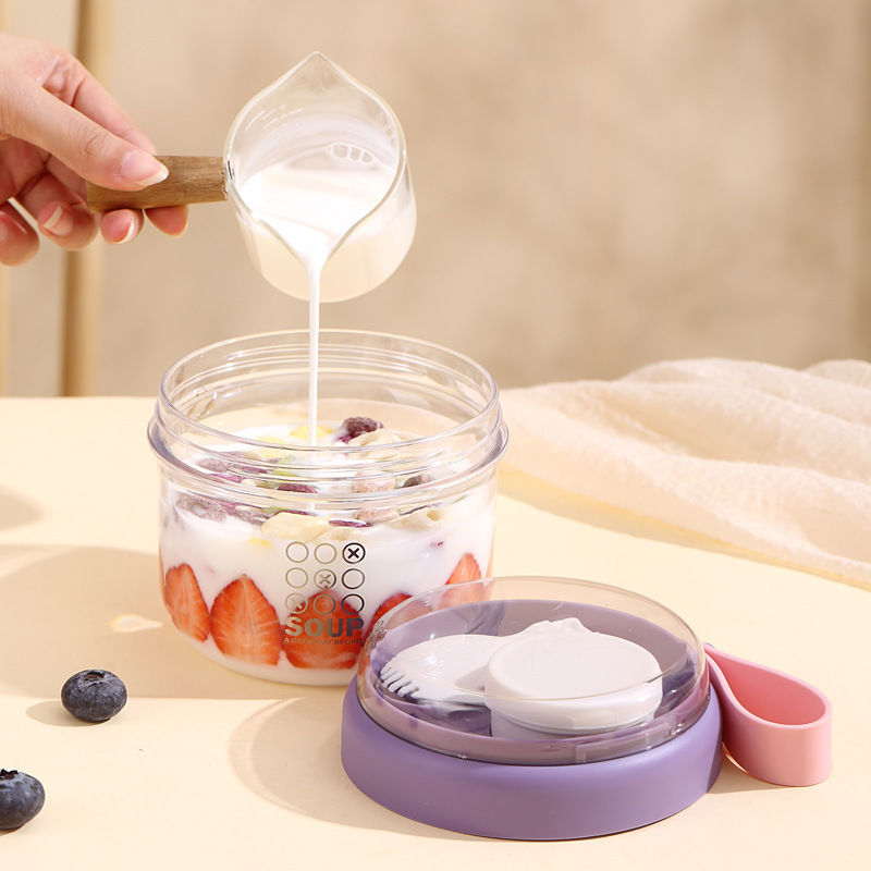 Salad Cup Double Layer Oatmeal - Baby Food Organizer review and price