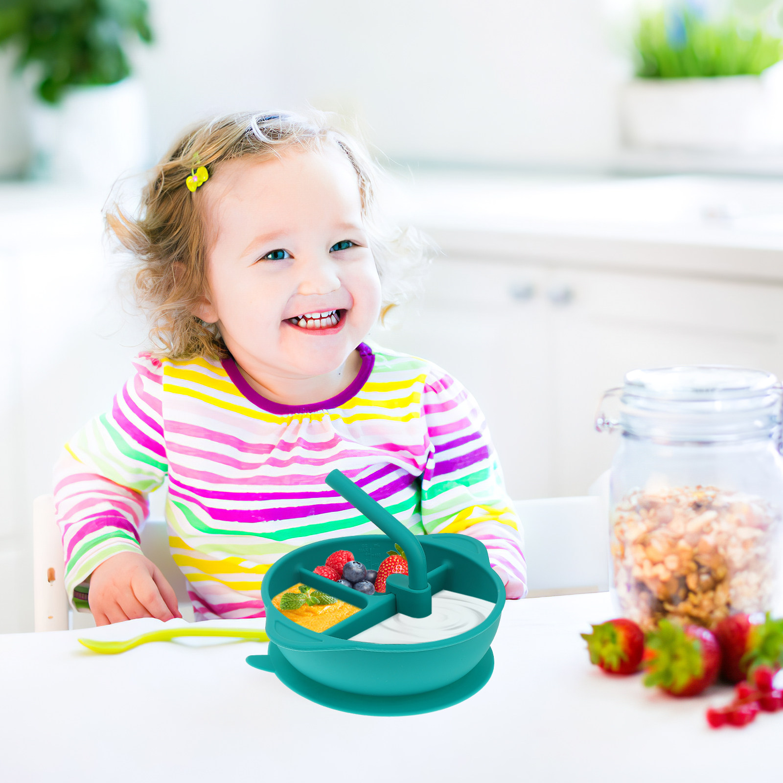 1Pcs Anti-Break Silicone Dinne - Baby Food Dessert review and price