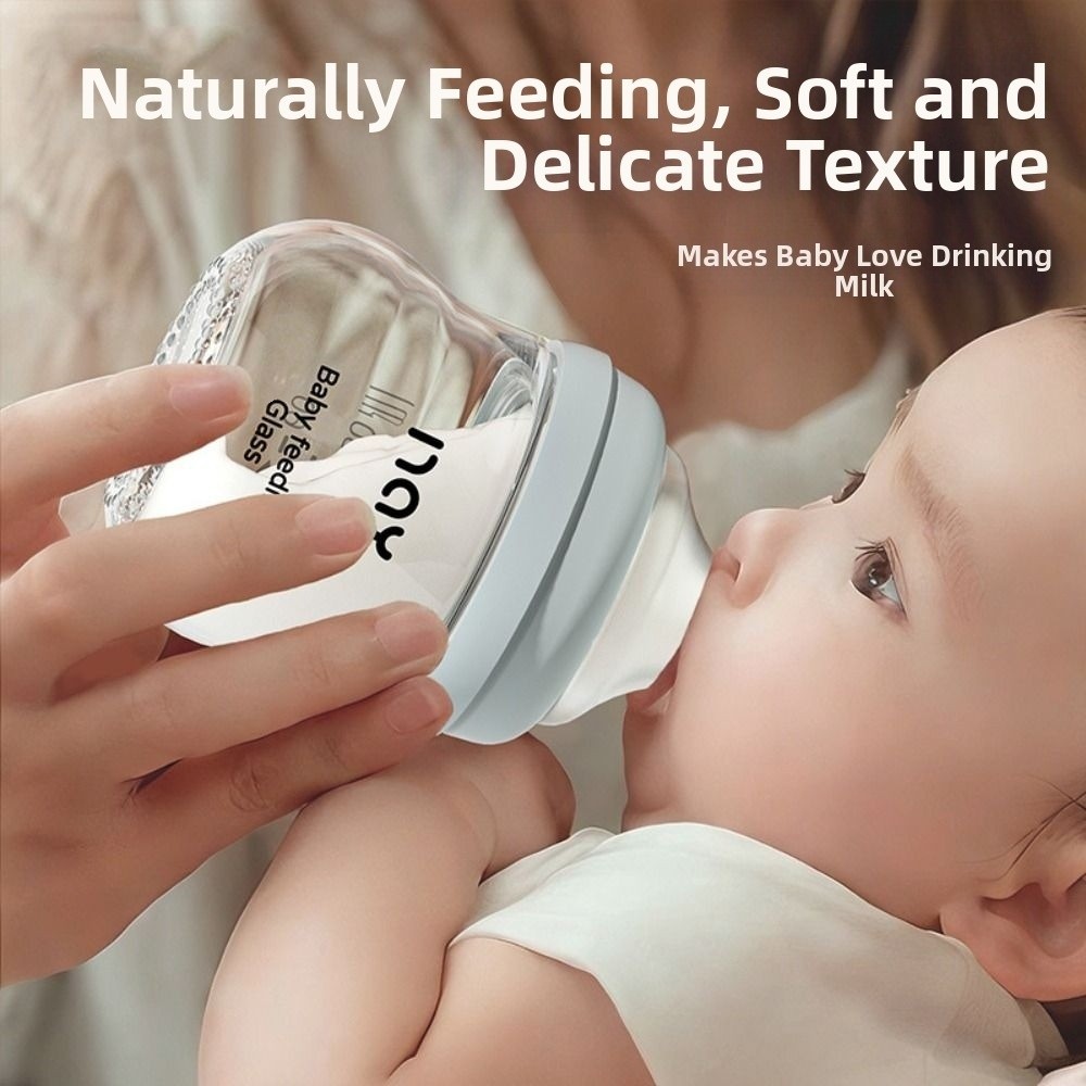 Glass Baby Bottle Anti-flatule - Baby Food Zone review and price
