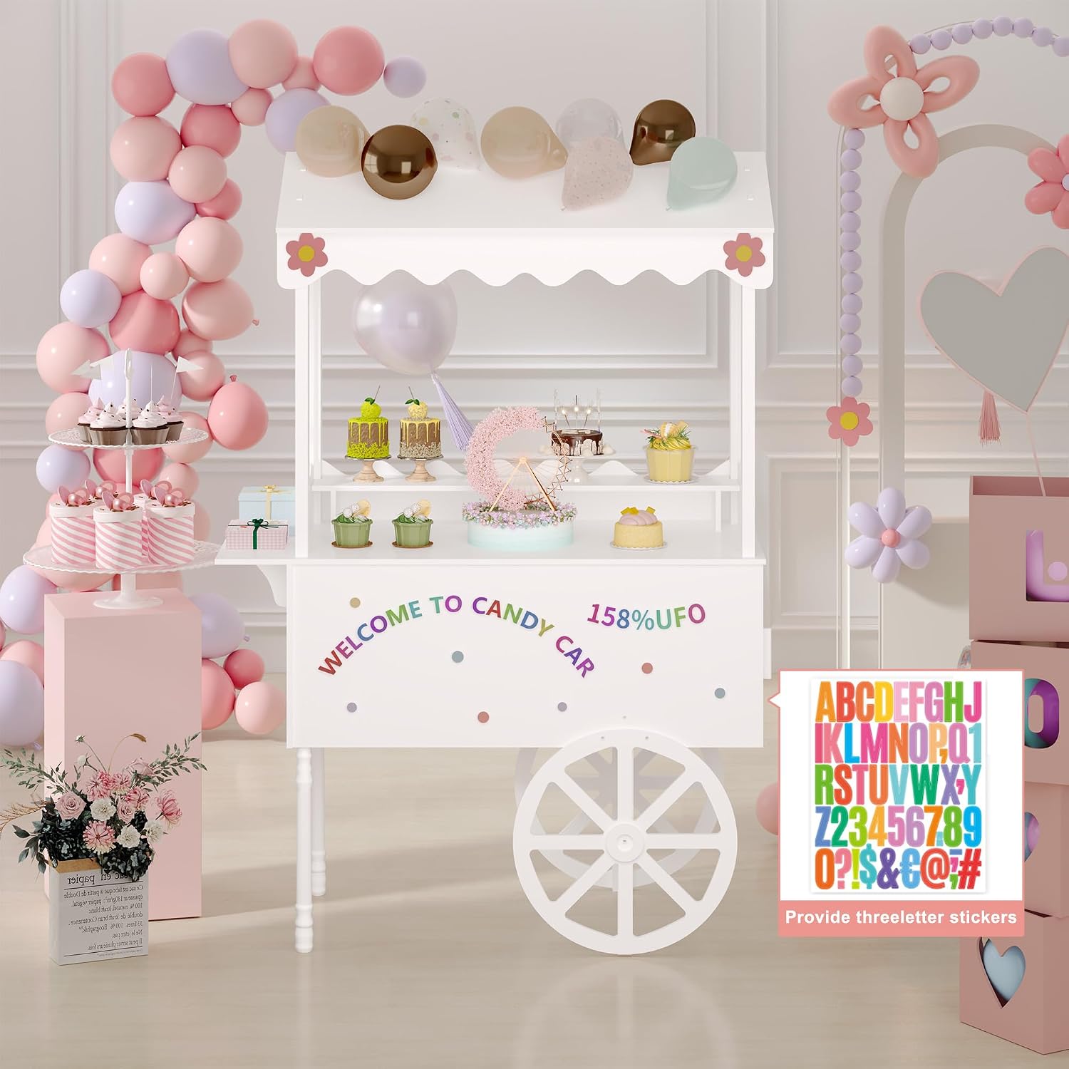 Candy Cart Display Stand For P - Baby Food Dessert review and price
