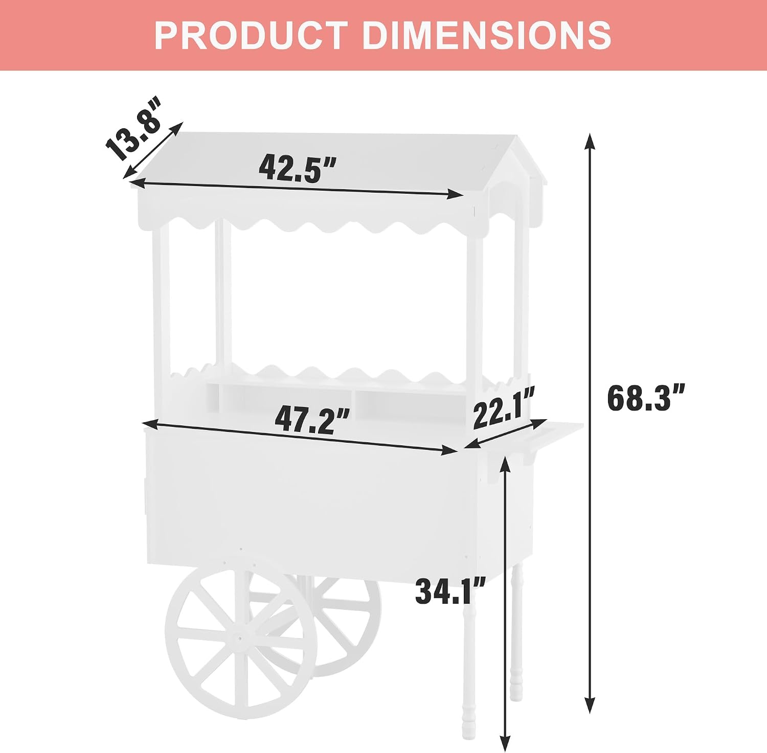 Candy Cart Display Stand For P - Baby Food Dessert review and price