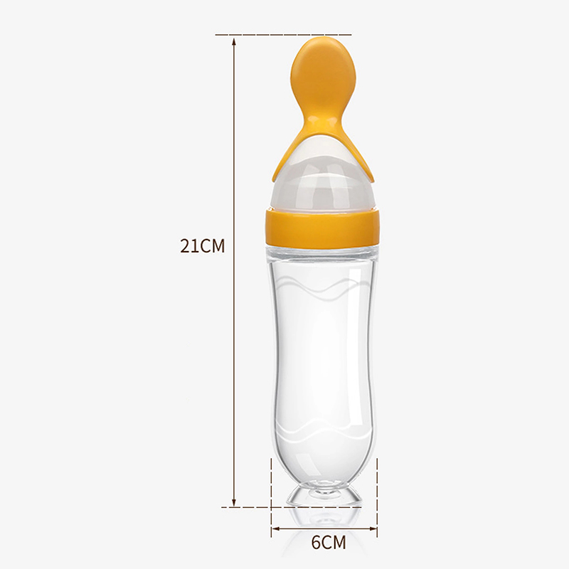Squeezing Feeding Bottle Silic - Baby Food Zone review and price