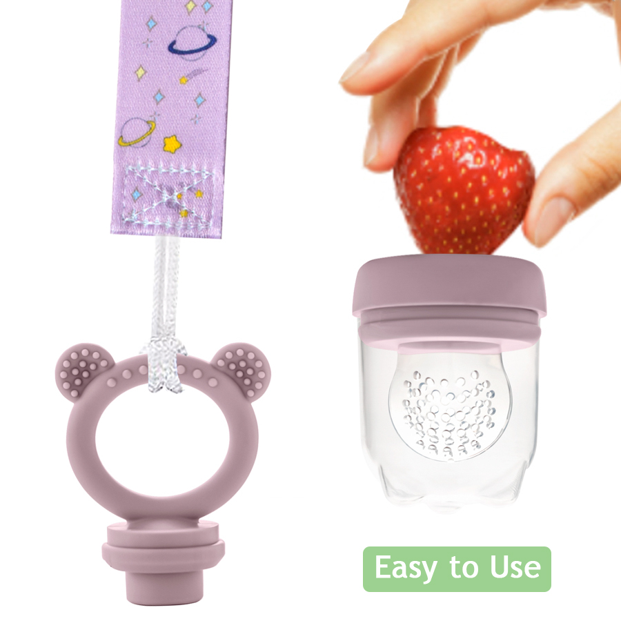 Silicone Baby Teether Fruit Fe - Baby Food For 6 Months review and price