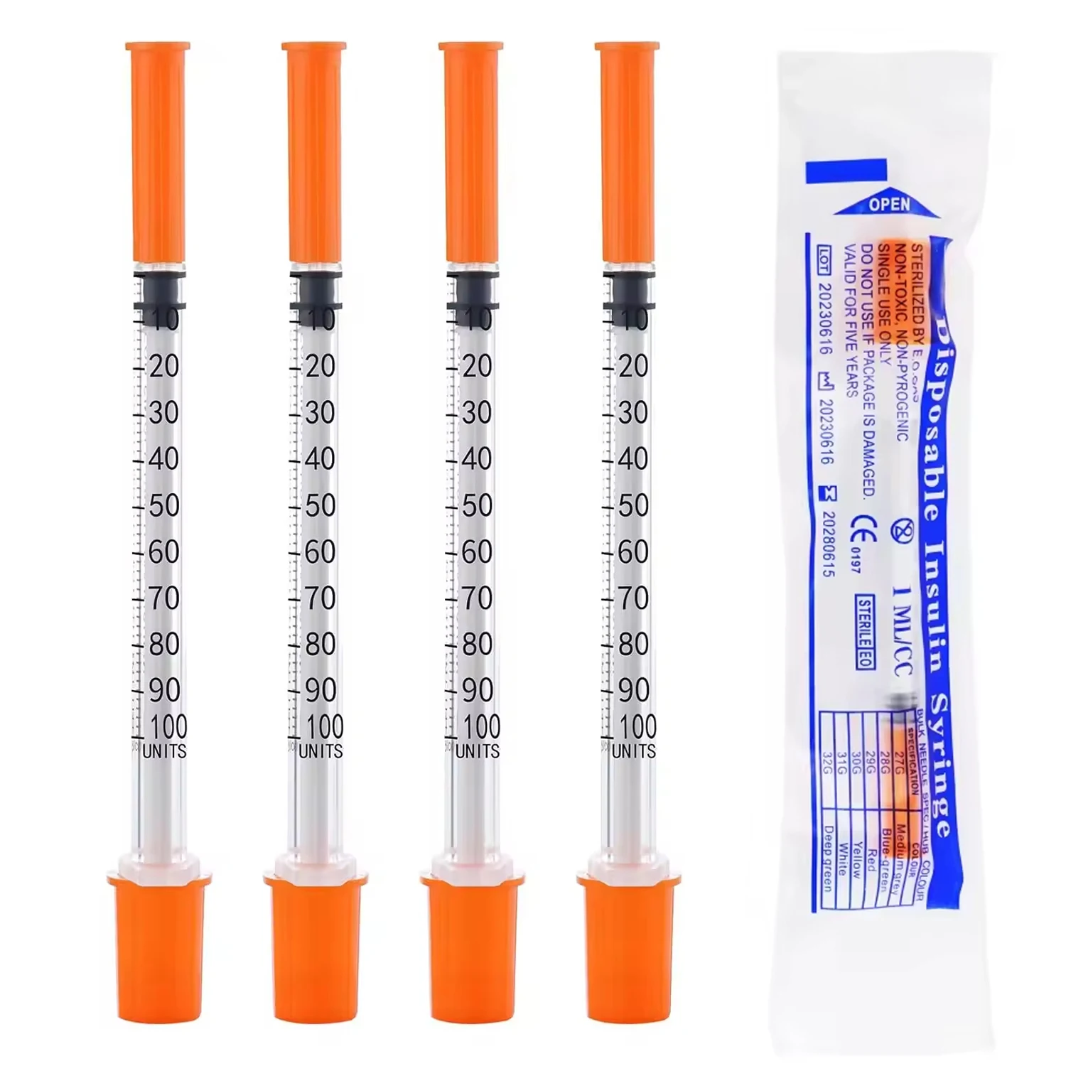 100 Pieces 1ml/0.5mlcc Various - Baby Food Allergy Rash review and price