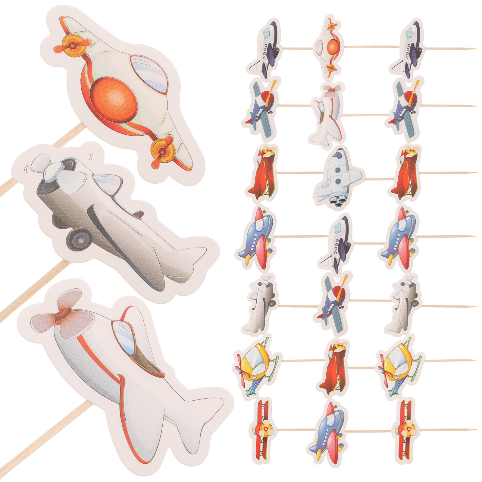 30Pcs Aircraft Cake Toppers Pi - Baby Food Dessert review and price