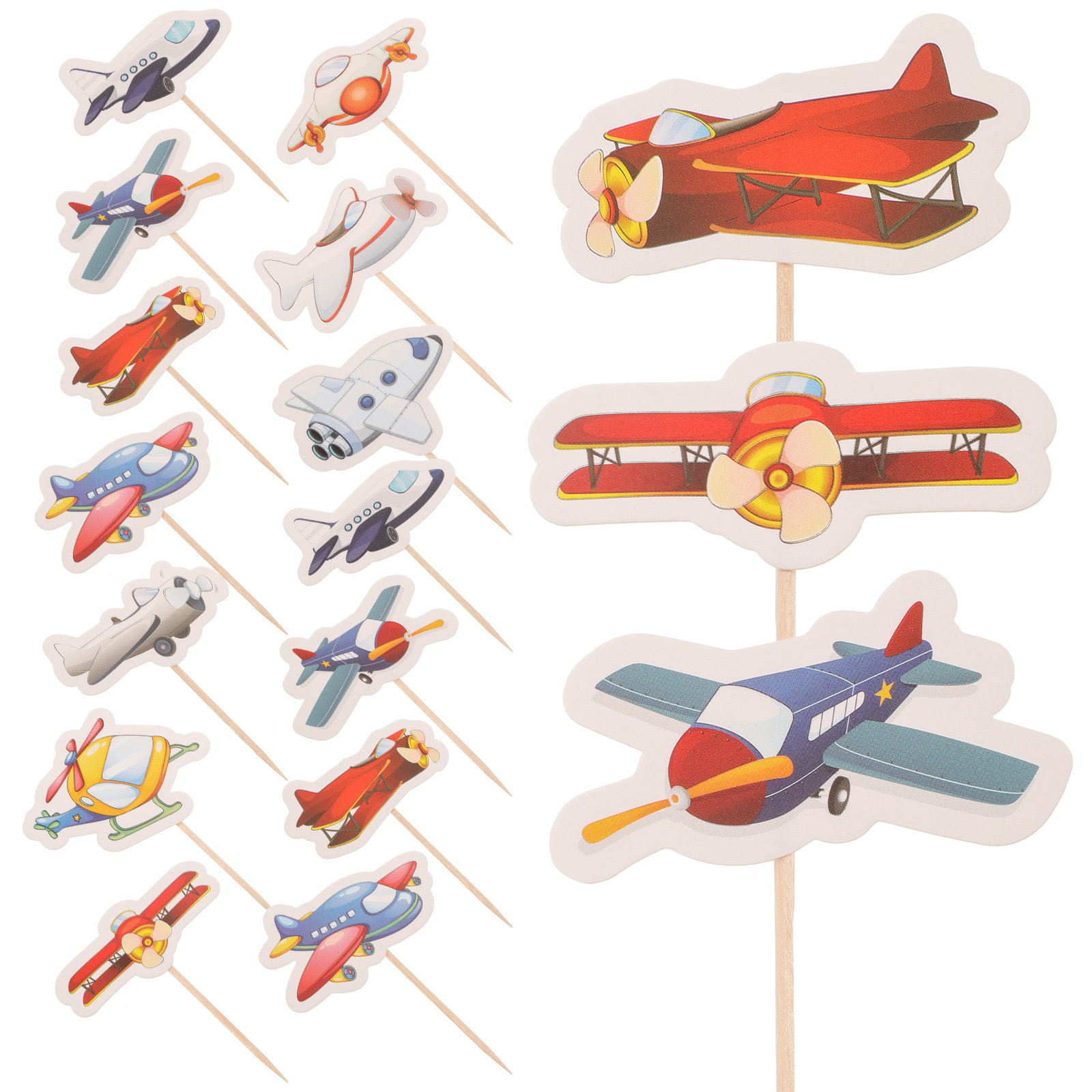 30Pcs Aircraft Cake Toppers Pi - Baby Food Dessert review and price