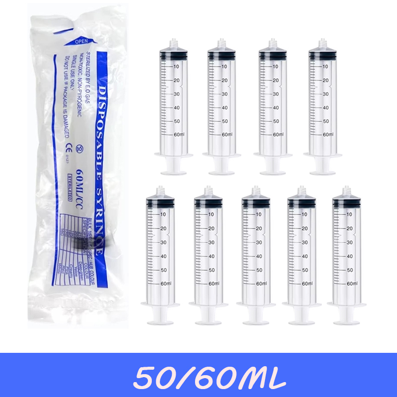 5-20Pcs 60ml Luer Lock Syringe - Baby Food Allergy Rash review and price