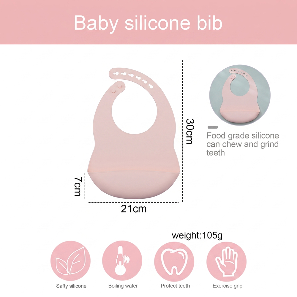 1pc Adjustable Baby Silicone B - Easy Baby Food review and price