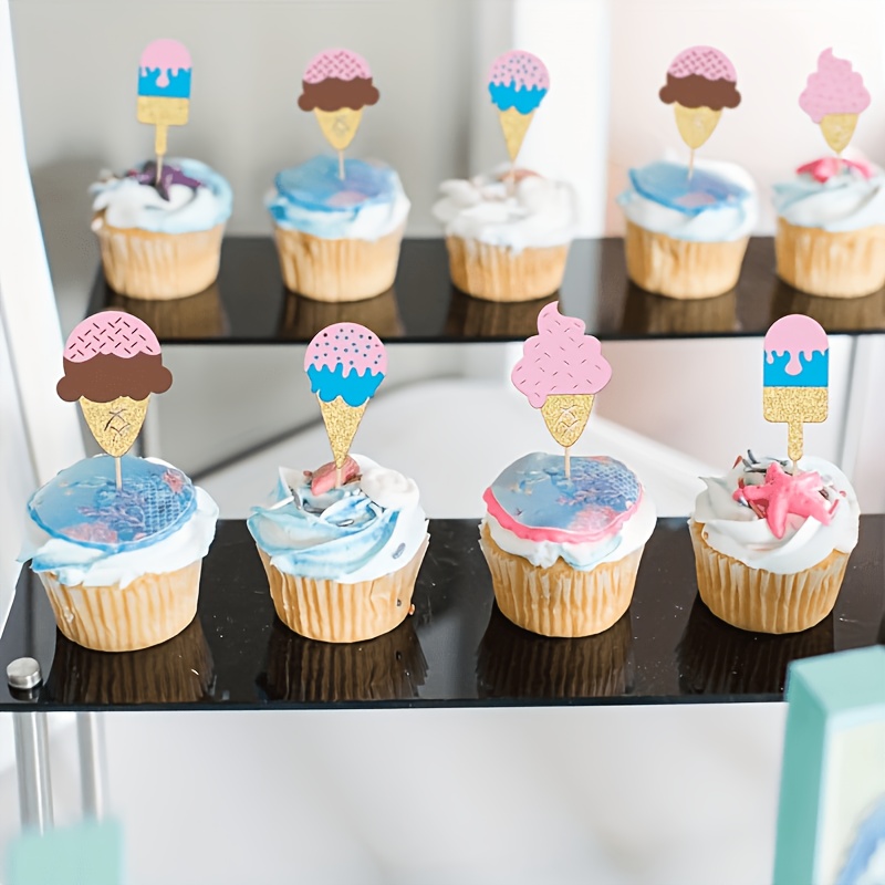 12Pc Glitter Ice Cream Cupcake - Baby Food Dessert review and price